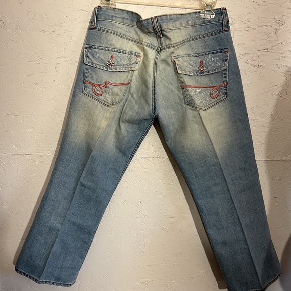 TRF Zara light washed straight cropped jeans. - Picture 7 of 14